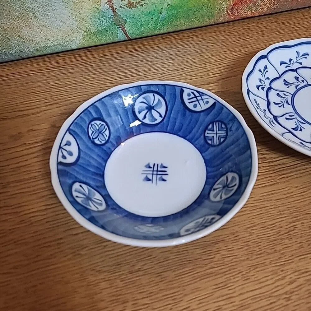 Andrea by Sadek Porcelain Trinket Dish and Saucer Small 4.5